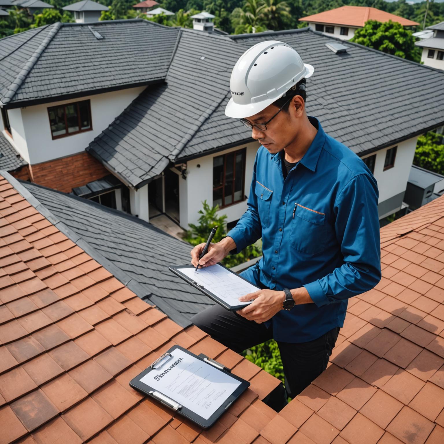 Drone inspection of a residential roof